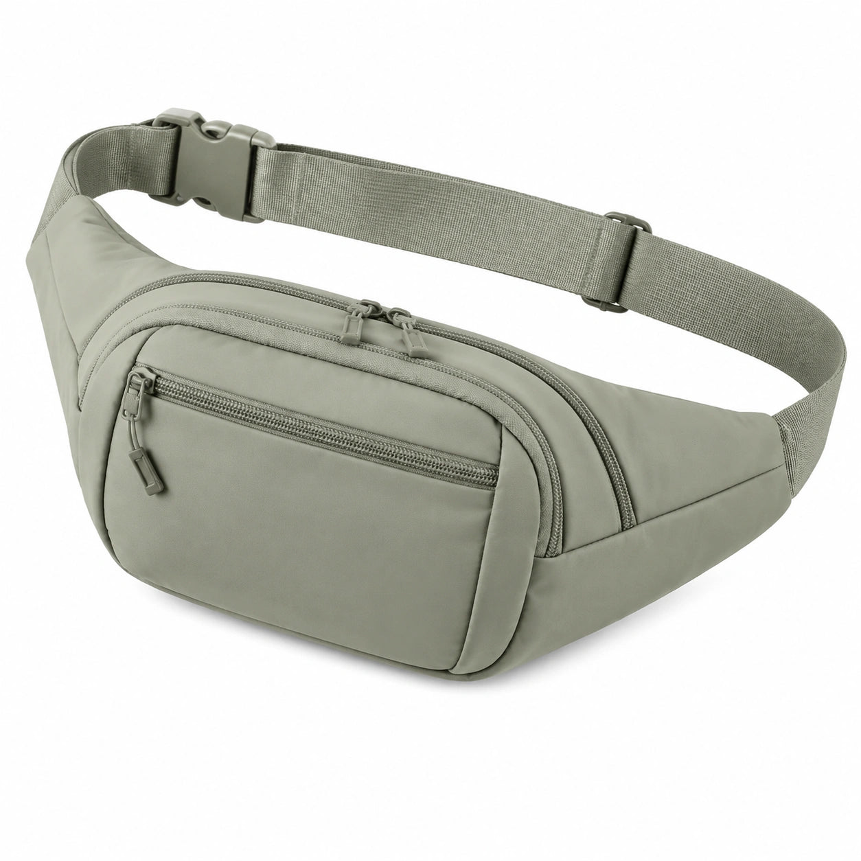Sac banane 33 x 8 x 15 cm en polyester kaki avec sangle réglable